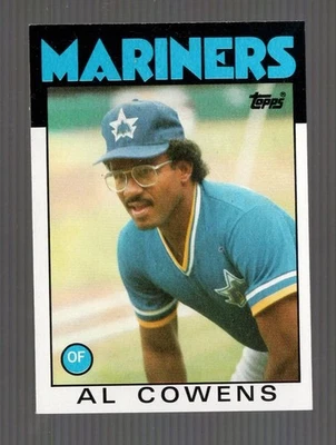 1986 Topps Al Cowens Seattle Mariners #92 Near Mint or Better - Image 1 of 2