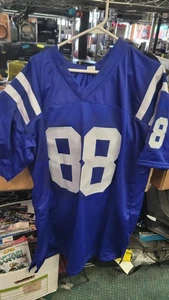 Marvin Harrison Signed Indianapolis Blue Football jersey JSA XL Extra Large - Picture 1 of 10