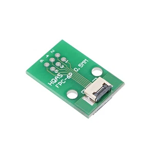 PCB Converter Board FFC FPC 6 Pin 0.5mm 1mm Pitch to DIP 2.0mm - Afbeelding 1 van 3