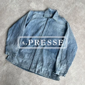 Chaqueta Denim APresse Azul Marino Hombre Talla 2 Índigo Usada - Imagen 1 de 6