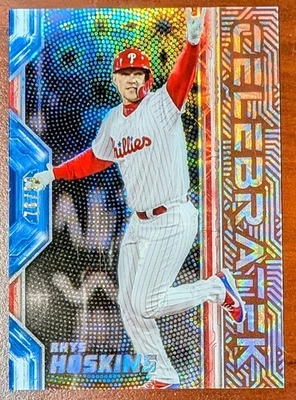 Rhys Hoskins 2019 Topps High Tek CelebraTek /99 HOLO #CT-RH Phillies Brewers - Image 1 of 2