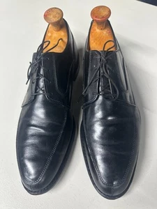 ALLEN EDMONDS MONTGOMERY BLACK LEATHER OXFORD LACE UP SHOES MENS SZ 11D GRT COND - Picture 1 of 11
