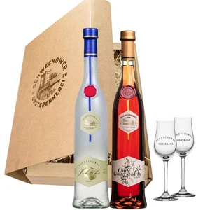 Schnapsgeschenk Schlehe Schlehenbrand + Schlehenlikör Geschenkset 15290 - Bild 1 von 5