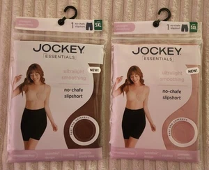 Pantaloncini Slip Liscianti 5XL Jockey Essentials Cooling 2 Paia No Chafe Rosa Marrone - Foto 1 di 7