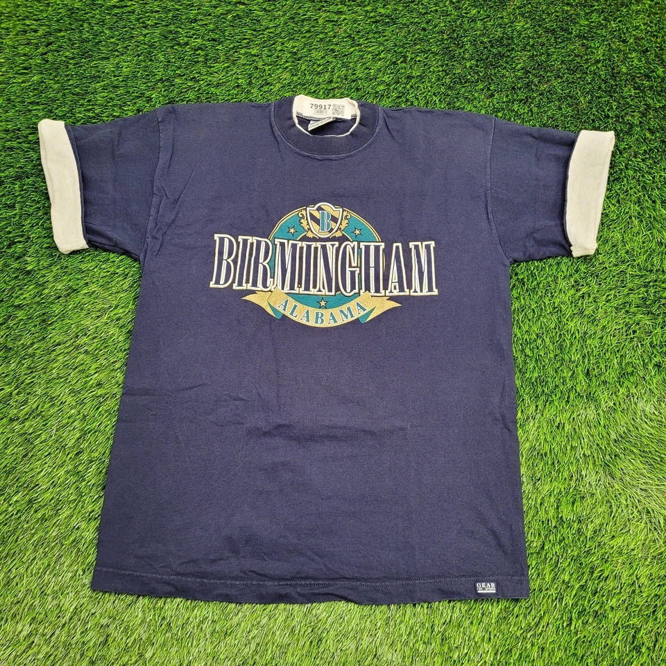 Camisa vintage años 90 Birmingham Alabama M/L 21x28 EE. UU. Foto 1 de 4