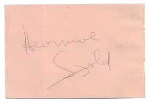 Hermione Gingold + Dorothy Dickson. Actors. Signed 1950s Autograph Album Page - Picture 1 of 2