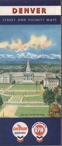 1960 Chevron Road Map: Denver NOS - Picture 1 of 1