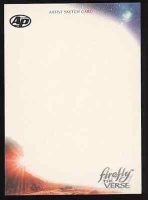 Firefly 2015 Upper Deck The Verse Artist AP Vertical Sketch Card Blank 1/1 - Image 1 of 2