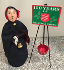 Byers Choice 1992 Salvation Army Bell Ringer & Red Kettle Pot Stand Sign
