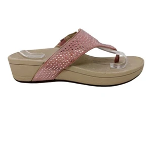 Vionic Womens Blush Rhinestone Flip Flop Slip on Sandal, Size 8 SEE description - Picture 1 of 13