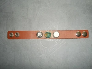 Click Button, Armband mit 3 Buttons , Druckknopf, 22 cm Braun, Chunck ABU-10 - Bild 1 von 2