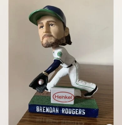 Hartford Yard Goats Chris Denorfia Brendan Rodgers Bobblehead SGA 2- lot 🐐💚💙 - Image 1 of 4