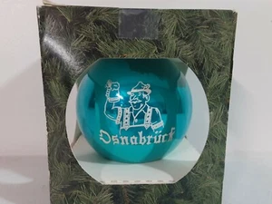 NOS Signatures of... Osnabrück Germany 1992 Glass Ornament Fröhliche Weihnachten - Picture 1 of 7