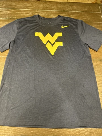 2 Nike Men’s Large West Virginia Mountaineers Dri-Fit T-Shirt WVU Cover