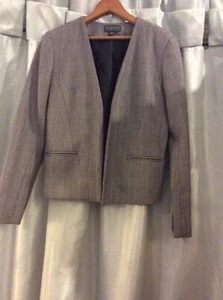 Covington Essentials Lined Professional Black & White checkered blazer s/c - Picture 1 of 3