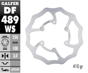 Galfer Front Brake Disc WAVE FIXED OVERSIZE 250x3mm SUZUKI RM 85 / L 2005 > 2023 - Picture 1 of 1