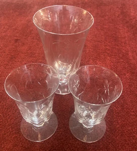 Duncan Miller Chantilly 2 Juice Glasses & 1 ice tea glass all mint condition - Picture 1 of 5