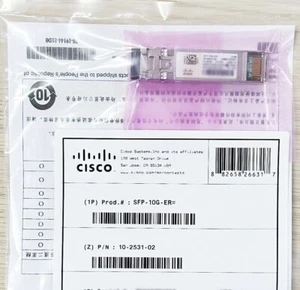 New Cisco SFP-10G-ER Genuine Hologram BEWARE COUNTERFEITS ON EBAY 1-YR WARRANTY - Picture 1 of 5