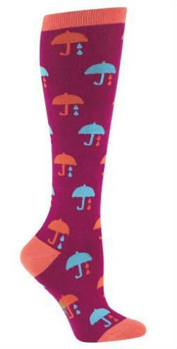 NUEVO CON ETIQUETAS CALCETÍN IT TO ME PARAGUAS CALCETINES HASTA LA RODILLA ROLLER DERBY LINDO IMPRESIONANTE DISCO DE GOLF Foto 1 de 1