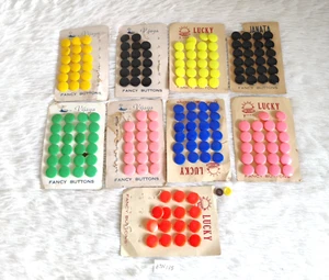 Vintage Buttons Multi Color Round Fancy buttons Tailoring Decor 184 Pcs BTN175 - Picture 1 of 4