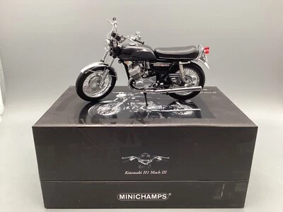 Motorrad Modell 1:12 Minichamps Kawasaki H1 Mach III US-Version 1969 mit OVP - Bild 1 von 4