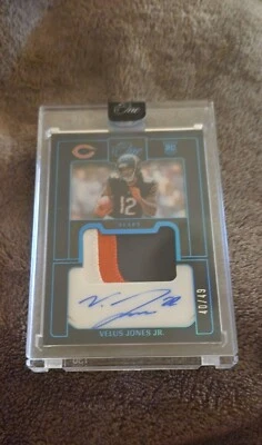 2022 Panini One Football Velus Jones JR RPA 40/49 3 Color Patch - Image 1 of 3