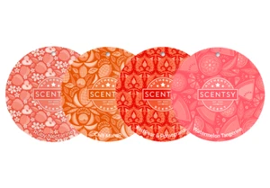4 Scentsy Scent Circles Watermelon Tangerine Ruby Nectarine Chili Mango Red Pear - Picture 1 of 1