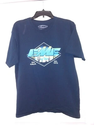 Flying Machine Factory Dirt Bike T-shirt Men's Large Blue - Image 1 of 4