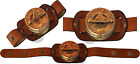 Sundial Compass Wrist Band/Real Leather Band/Wrist Watch Compass.... 