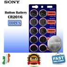 10pcs SONY CR2016 3V Lithium Coin Button Cell Battery 