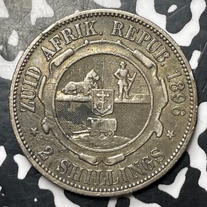 1896 South Africa 2 Shillings Lot#MK192 Silver! - Picture 1 of 2