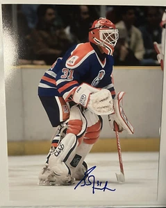Edmonton Oilers Grant Fuhr Signed 8x10 NHL Photo COA - Picture 1 of 1