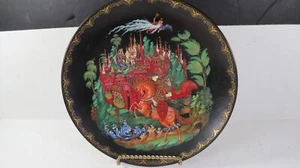1988 Porcelain Russian Legends Tianex Folk Fairy Tale Plate Ruslan and Ludmilla - Picture 1 of 6