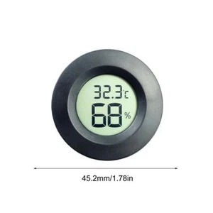Digital LCD Indoor/Outdoor Round Thermometer Humidity Z2N2 Temperature U1D9 New - Picture 1 of 10