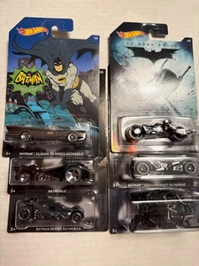 2015 Hot Wheels Batman 6 Car Set - Picture 1 of 1
