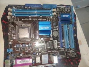 ASUS P5G41T-MLX Intel LGA 775 DDR3 MOTHERBOARD + i/o plate + cpu - Picture 1 of 3