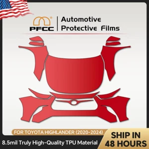 For Toyota Highlander 2020-2024 PRO Precut Paint Protection Film Clear Bra PPF - Picture 1 of 20