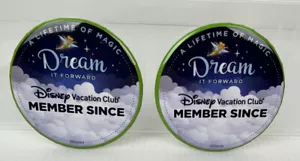 Disney Vacation Club Mitgliedschaft DVC Pin Button DREAM IT FORWARD 2er Set Pins - Bild 1 von 3