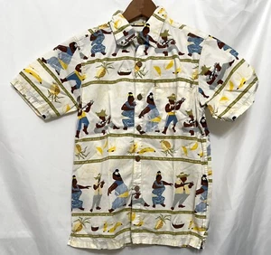 240271 Boys M 8 KAHALA S/S Button Down Hawaiian Aloha Shirt GUC - Picture 1 of 3