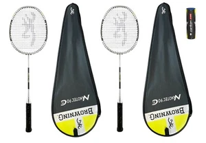 2 x Browning Nanotec CTi 90 Badminton Rackets + 6 Carlton Shuttles RRP £175 - Picture 1 of 1