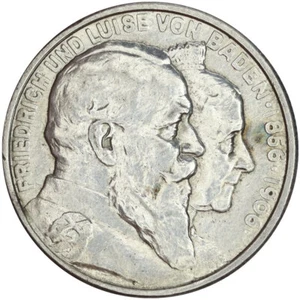 1906 German 2 Mark - Cleaned - Picture 1 of 2