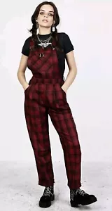 Disturbia Ferreira Mom Dungarees Overalls US6 Goth - Imagen 1 de 7