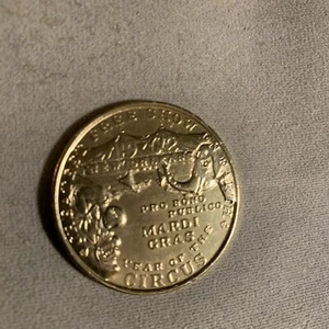 1962 KREWE REX H.A.S Aluminum Mardi Gras Doubloon YEAR OF THE CIRCUS Elephant - Picture 1 of 2