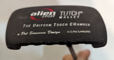 Alien Sport Hydro-Touch Putter HTP 2000 RH Steel Stiff Shaft Mallet Black 36.5” - Image 1 of 4