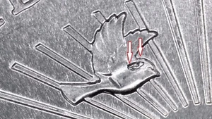 2024 P Zitkala-Sa Quarter Die Chip on Bird's Crest and Neck. Error. UNC T261 - Picture 1 of 5