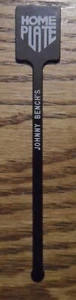 Johnny Bench's Home Plate Restaurant Cocktail Stirrer Swizzle Stick - Picture 1 of 2