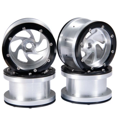 4 x Felgen Alum 2.2'' Beadlock Wheel Rims für 1/10 RC Crawler Axial Wraith SCX10 - Bild 1 von 4