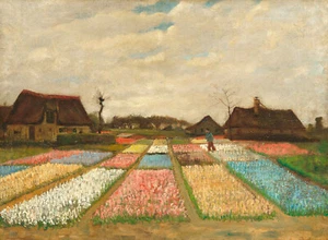 Flower Beds in Holland 1883 Vincent van Gogh - 17" x 22" Fine Art Print - 01194 - Picture 1 of 1