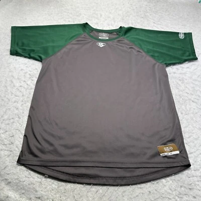 Louisville Slugger Baseball Polyester T Shirt Gray Green Mens Size Large L - Image 1 of 4