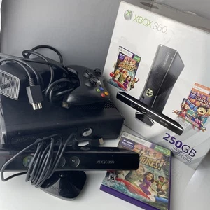 XBOX 360 Kinect System 250GB Bundle with Box, Console, Controller, Power, WORKS! - Picture 1 of 23